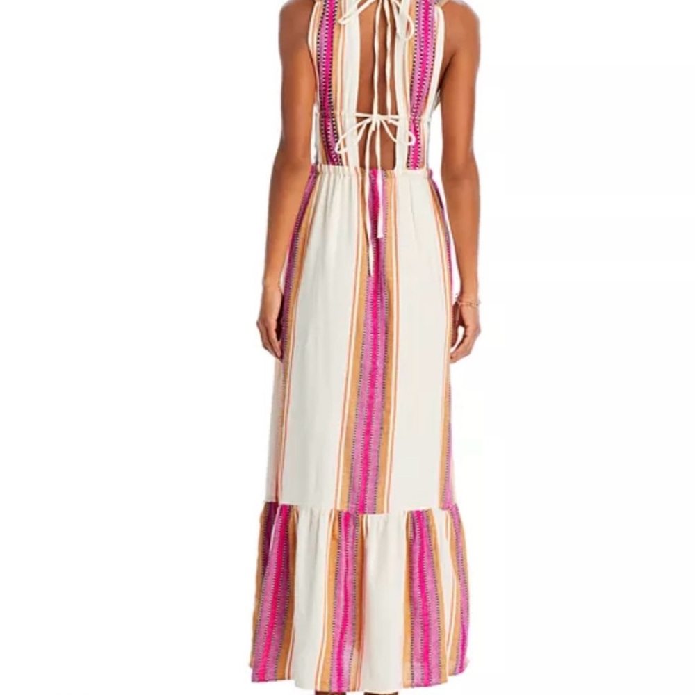 NWT LemLem lelisa V-neck swim cover up Maxi Dress size M - Picture 3 of 10